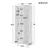 Tall Bathroom Storage Cabinet with Doors and Adjustable Shelves, Freestanding MDF Cabinet for Bathroom, Kitchen - Cuddlewood - 4 of 4