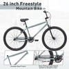 Vynxaria 26-Inch Balance Bikes - Blue Single Speed Kids Bicycle with Double Disc Brakes for Ages 12+ - 4 of 4