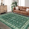 Fulvari Vintage Floral Rugs,Washable Area Rugs, Low Pile Non Shedding Stain Resistant Rugs for Bedroom Dining Room Home Office Department - 3 of 4