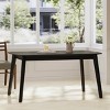Indoor Natural Walnut Wooden Dining Table,Dining Room Table With Faux Wood Tabletop And wood frame,Rectangle Lounge Side Table-Coolbibila - 3 of 4