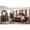 Gulches 1pc Traditional Nightstand with Marble Top, Three Drawers, Antiqued Hardware & Intricate Moldings, Solid Wood - 2 of 4