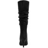 Allegra K Women's Pointed Toe Slouched Stiletto Heels Knee High Boots - 3 of 3