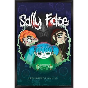 Trends International Sally Face - A Dark Mystery Is Unfolding Framed Wall Poster Prints - 1 of 4