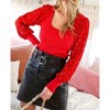 Women's Ruby Sequin Sleeve Bodycon Top - Vine & Love - 3 of 3