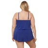 Aqua Green, Women's Keyhole Blouson Romper - 3 of 3