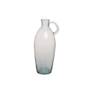 Transpac Glass 13.25 in. Clear Spring Tall Vase with Handle - 1 of 2