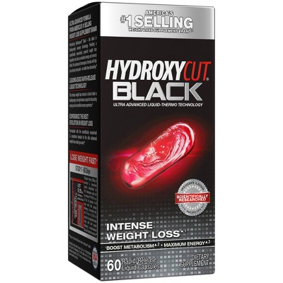 Hydroxycut Black Weight Loss Capsules - 60ct