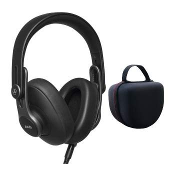 AKG Pro Audio Over-Ear Foldable Studio Headphones Bundle with Headphone Case