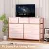 10 Drawers Fabric Dressers for Bedroom, Modern Chest of Drawers - 2 of 4