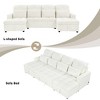 Whisen 110" Modern Design Oversized U-shaped Sofa Versatile Sectional Sofa Pull-out Sofa Bed with Chaise Lounges and USB Ports - 4 of 4