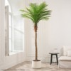 8ft Artificial Palm Tree UV Resistant Artificial Phoenix Palm Tree for Home Yard Outside Patio Poolside - 4 of 4