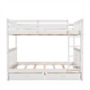 RISOKEYS Full-Over-Full Bunk Bed - Solid Wood Bunk Bed with Ladders, Two Storage Drawers, Guardrail, Convertible to 2 Separate Beds - 4 of 4