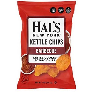 Hal’s New York Potato Chips Barbecue - Case of 24 - 2 oz - 1 of 4