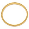 Black Bow Jewelry 11mm 14k Yellow Gold Florentine Engraved Hinged Bangle Bracelet, 7in - 2 of 4
