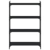 vidaXL Bookcase Storage Bookshelf Display Book Cabinet Black Engineered Wood - Black 31.5" 47.2" - 4 of 4