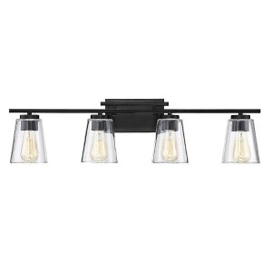 Savoy House Calhoun 4 - Light Vanity in  Black - 1 of 4