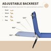Maggift Patio Chaise Lounges Set of 2, Portable Foldable Lounge Chair, Adjustable Angle Multifunctional Patio Lounge Chair, Blue, 74"*22"*26.4 - 4 of 4