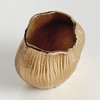 Plum & Post Lillian Vase Small - Champagne Gold - Cast Aluminum Decor - 2 of 4