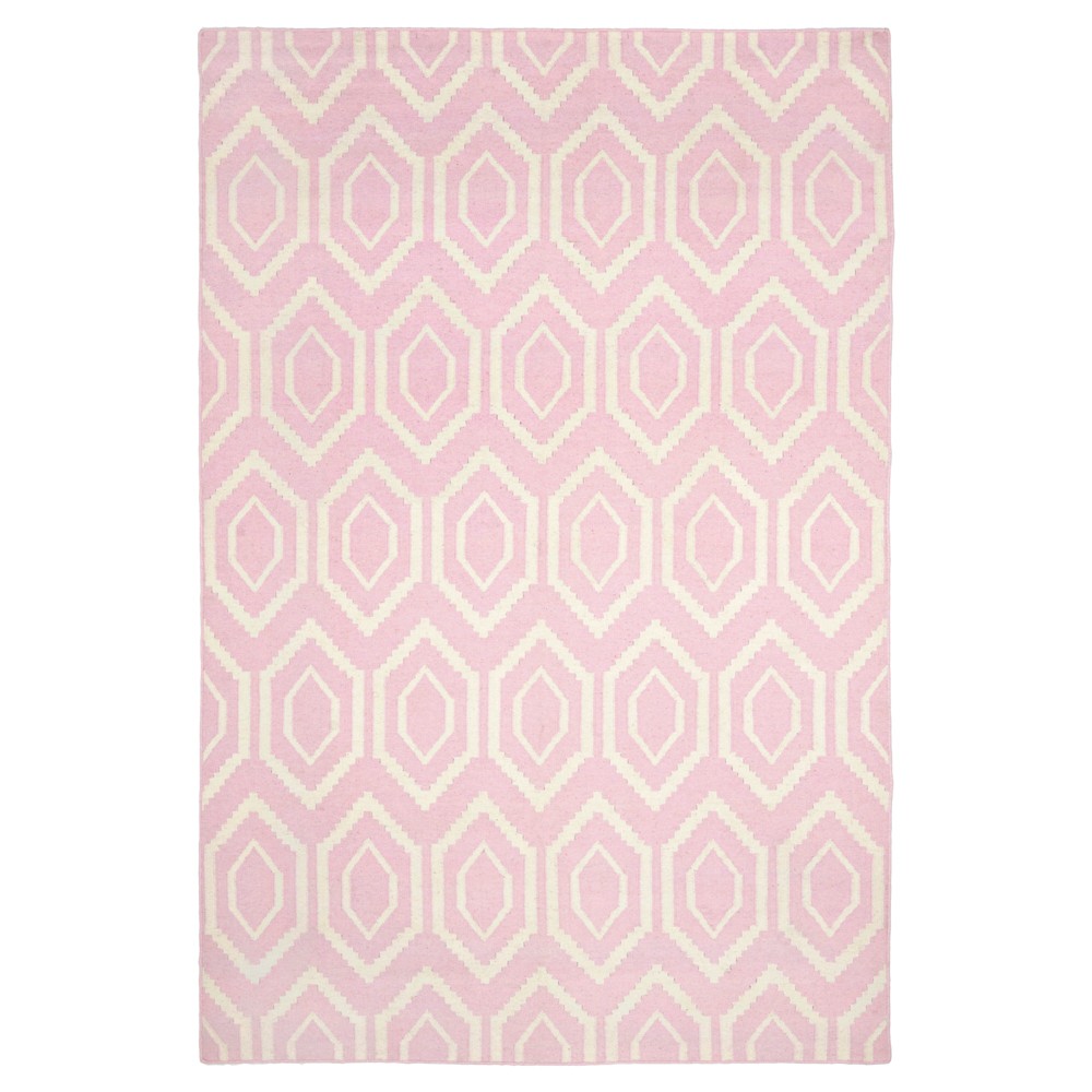 Taza Dhurry Rug - Pink/Ivory - (4'x6') - Safavieh