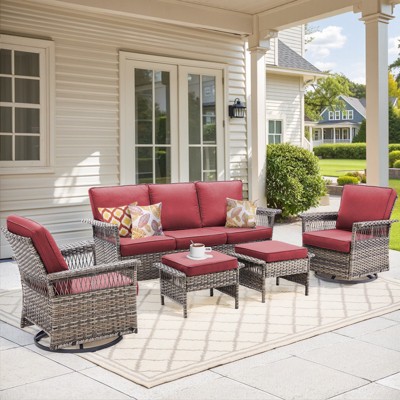 Buenhomino Outdoor Patio All-Weather Wicker Furniture Set