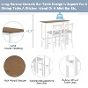 Whisen Farmhouse 48" Wood Dining Set with 2 Chairs - 3 of 4