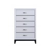 ORRD Glasgow 5-Drawer Chest, Gray - Modern Tall Dresser for Bedroom Storage, Compact Dresser with Dovetail Drawers, Space Saving Organizer - 2 of 4