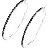 Sparkly Crystal Hoop Earrings for Women, Bling Round Circle Wedding Jewelry - 2 of 4
