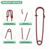 Unique Bargains Sewing Upholstery Spring Lock Blanket Bulk Large Safety Pins 30 Pcs - 2 of 4