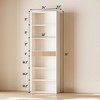 MOEPISY 72inch Tall Book Shelf Bookcase with Storage, 7-Tier Bookcase Fluted with Drawer White - 4 of 4