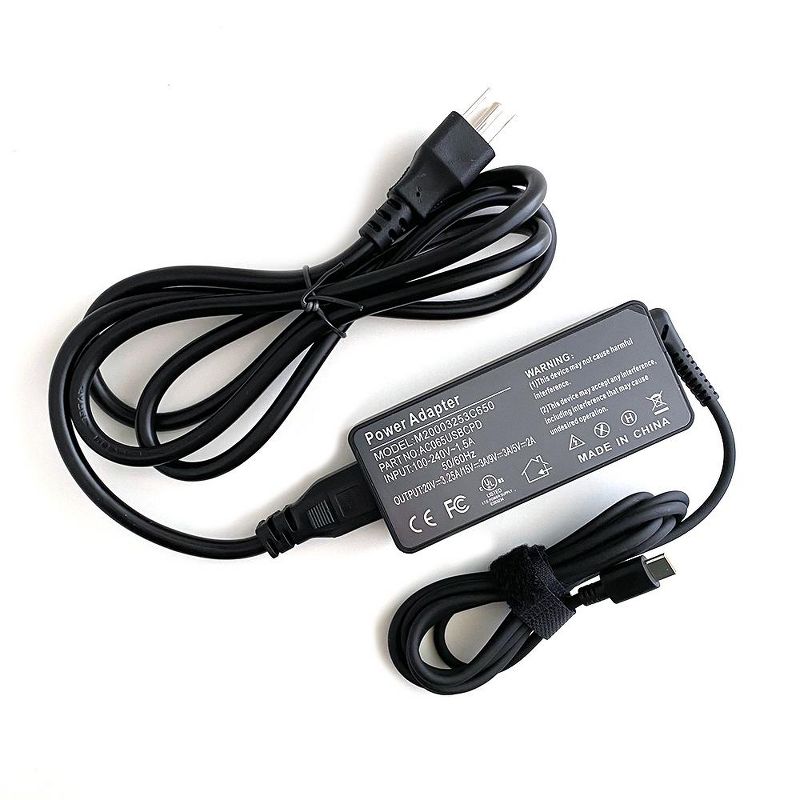 Premium Power Products 65W USB-C Laptop AC Power Adapter for Multiple Laptops