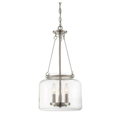 Savoy House Akron 3 - Light Pendant in  Satin Nickel