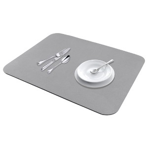REGALWOVEN Large Diatomaceous Stone Dish Drying Quick Dry Coffee Bar Mats for Countertop Dishes Cups - 1 of 4