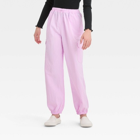 CARGO SWEATPANTS - Girls', Purple