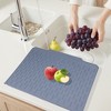 REGALWOVEN Kitchen Counter Easy Clean Slope Design Kitchen Silicone Mat Fits Under Dish Rack - 3 of 4
