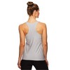 Reebok Womens Marled Jersey Racerback Tank Top, Grey, Large - 3 of 4