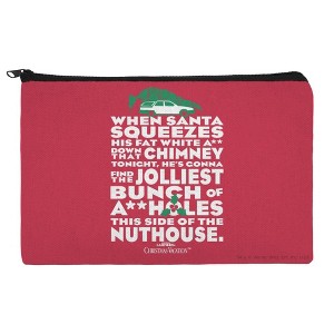 National Lampoons Christmas Vacation Jolliest Bunch Makeup Cosmetic Bag Organizer Pouch - 1 of 4