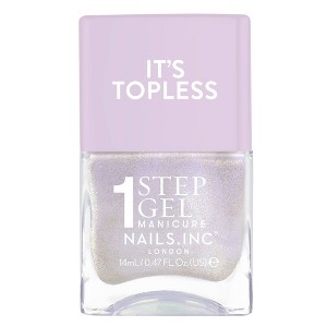 Nails.INC It’s Topless, 4-in-1 Base Coat, Treatment, Color and Top Coat 1-Step Gel Nail Polish - 0.47 fl oz - 1 of 4