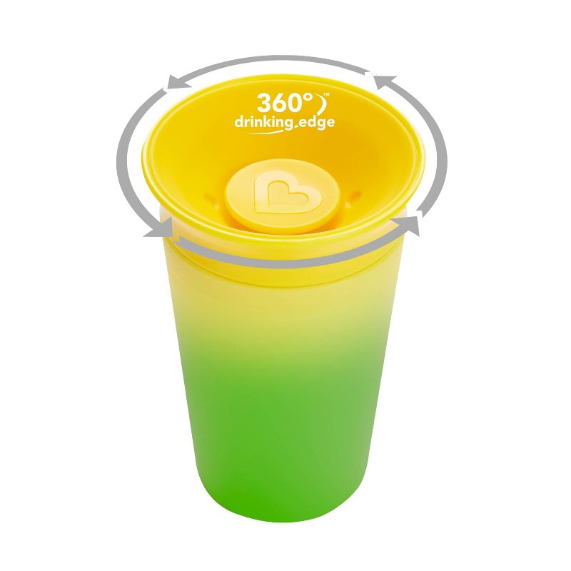 Munchkin Miracle 360° Color Changing Sippy Cup - 9oz/2pk, 4 of 11