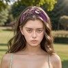 Unique Bargains Women's Rose Wide Headband 1 Pc - 2 of 4