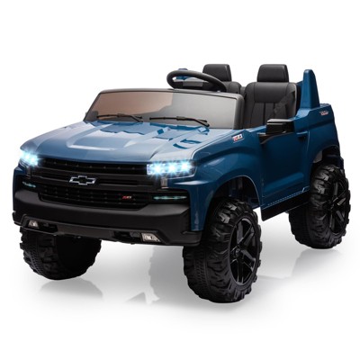 Baby Car 24V 2-Seater Truck Licensed Chevrolet Silverado Ride On Toy w/Parent Remote Control