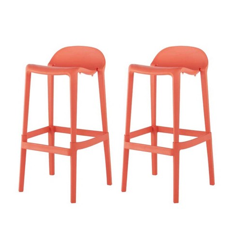 2pk Joyous Bar Stools Salmon Lagoon Target