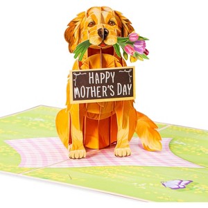 Pop Up Mothers Day Card, Happy Mother's Day Dog - 5" x 7" - 1 of 4