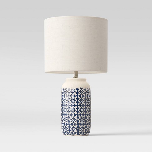 Large Assembled Ceramic Table Lamp, Blue And White Ceramic Table Lamps
