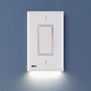 SnapPower SwitchLight Single-Gang Wall Plate Night Light - 1 Pack - 1 of 4