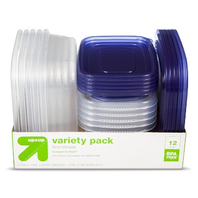 Snap and Store Variety Pack Food Storage Container - 12ct - up & up™