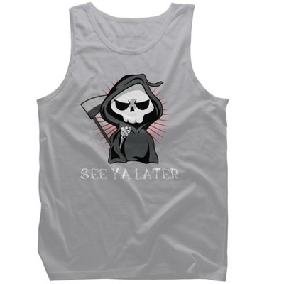 Men's Design By Humans See Ya Later Halloween T Shirt By thebeardstudio Tank Top