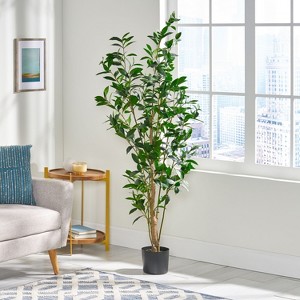 NicBex  Artificial Tree in Pot Tropical Fake Indoor Floor Plant for Home Decor, Realistic No Maintenance - 1 of 4