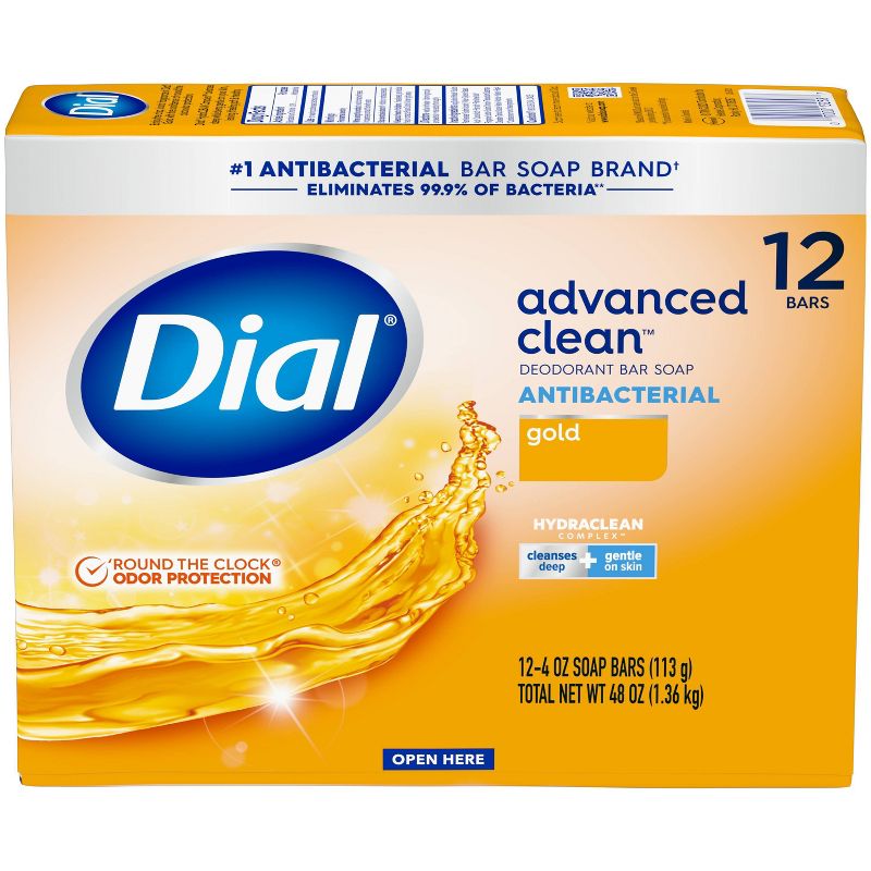 Dial Antibacterial Deodorant Gold Bar Soap, 3 of 11