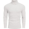 COOFANDY Men's Ribbed Turtleneck Sweater Casual Basic Long Sleeve Knitted Pullover Sweater - 2 of 4