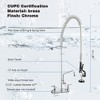 Aquaterior Brass Backsplash Swivel Pre-Rinse Commercial Faucet 12" Add-On CUPC NSF ANSI - 4 of 4
